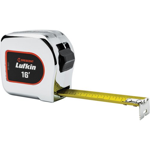 UAX202-Legacy Chrome Case Yellow Clad Tape Measure