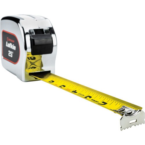 UAX203-Legacy Chrome Case Yellow Clad Tape Measure