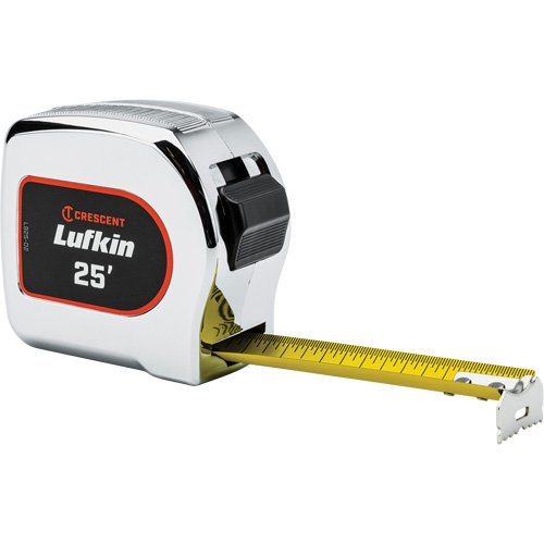 UAX204-Legacy Chrome Case Yellow Clad Tape Measure