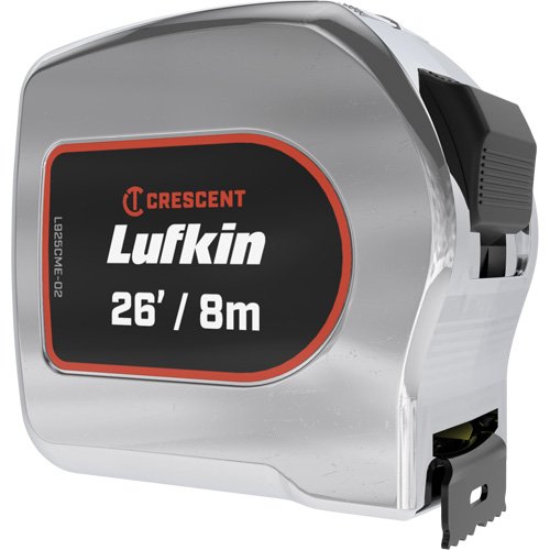 UAX205-Legacy Chrome Case Yellow Clad Tape Measure
