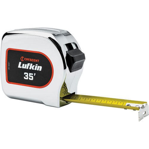 UAX206-Legacy Chrome Case Yellow Clad Tape Measure