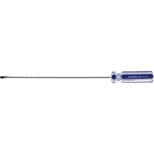 UAX704 - Blue Transparent Striped Slotted Screwdriver