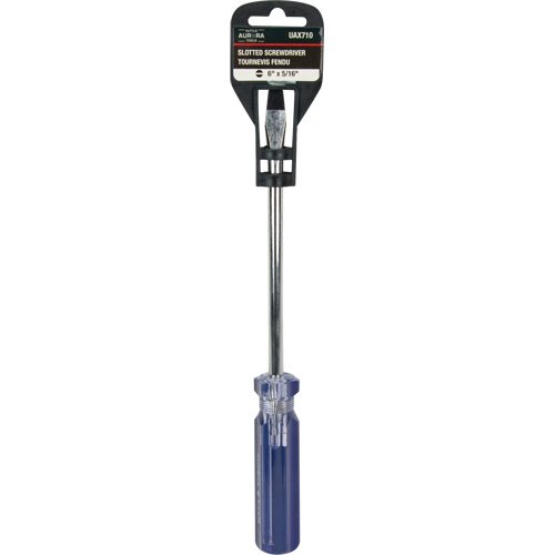 UAX710 - Blue Transparent Striped Slotted Screwdriver