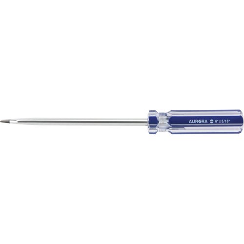 UAX710 - Blue Transparent Striped Slotted Screwdriver