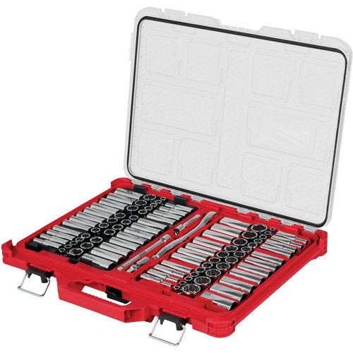 UAY748 - Metric/SAE Ratchet & Socket Set with PACKOUT™ Low-Profile Organizer