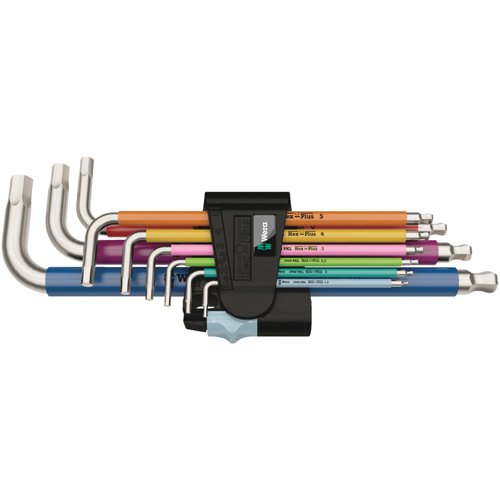 UAY787 - 3950/9 Hex-Plus Multicolour Stainless 1 L-Key Set