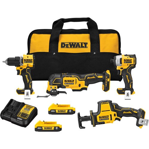 UAY827 - ATOMIC Cordless Brushless 4-Tool Combo Kit