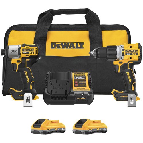 UAY910 - XR® 2-Tool Hammer Drill/Impact Combo Kit with POWERPACK Batteries