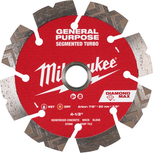 UAY934 - DIAMOND MAX™ Segmented Turbo General Purpose Diamond Blade