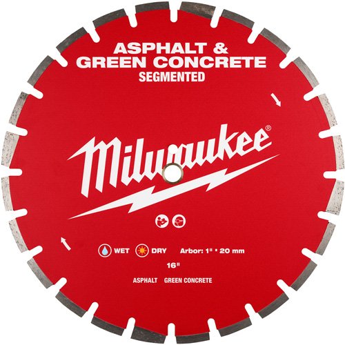 UAY956 - Asphalt & Green Concrete Segmented Diamond Blade