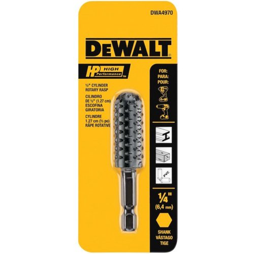 UAZ052 - High Performance 1/2" Cylinder Rotary Rasp with 1/4" Hex Shank