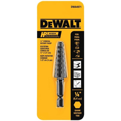 UAZ053 - High Performance 1/2" Conical Rotary Rasp with 1/4" Hex Shank