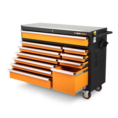 UAZ402 - Rolling Tool Cabinet with Stainless Steel Worktop