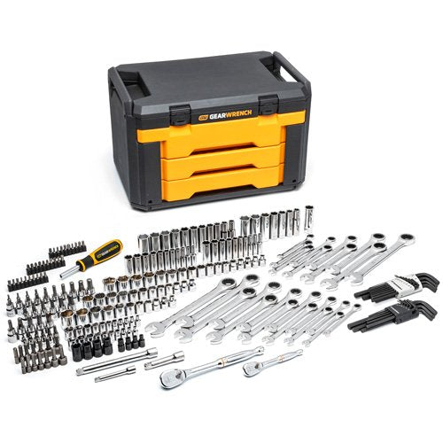 UAZ405 - Mechanics Tool Set in 3 Drawer Storage Box