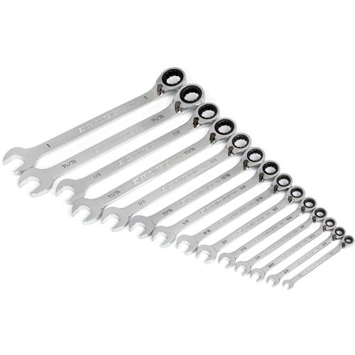 UAZ429 - 90-Tooth 12 Point SAE Reversible Ratcheting Wrench Set