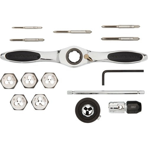 UAZ509 - SAE Ratcheting Tap & Die Set