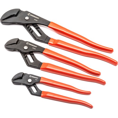 UAZ532 - Straight Jaw Dipped Handle Tongue & Groove Plier Set