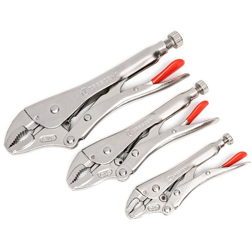 UAZ534 - Curved Jaw Locking Pliers with Wire Cutter Set