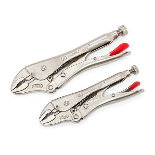 UAZ535 - Curved Jaw Locking Pliers with Wire Cutter Set
