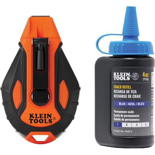 UAZ736 - Smooth Retractable Chalk Reel with Chalk Refill