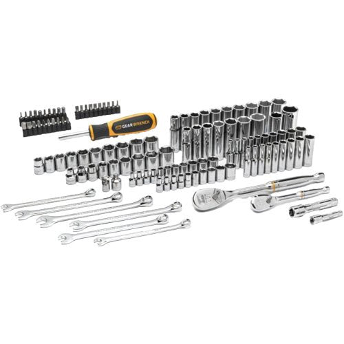 UAZ756 - 1/4" & 3/8” Drive 90T SAE/Metric Mechanics Hand Tool Set