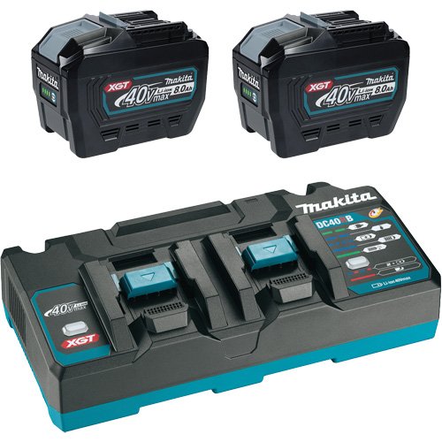 UAZ782 - XGT Dual Port Rapid Charger Starter Kit with (2) 8 Ah Batteries