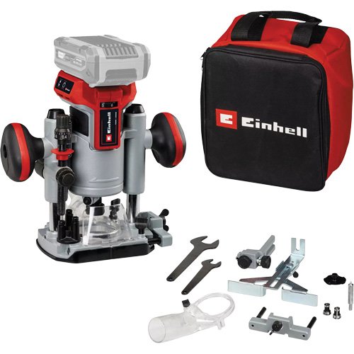 UAZ812 - Professional Cordless Compact Router with Fixed Base & Plunge Base (Tool Only)