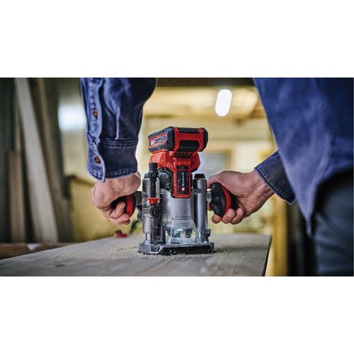 UAZ812 - Professional Cordless Compact Router with Fixed Base & Plunge Base (Tool Only)