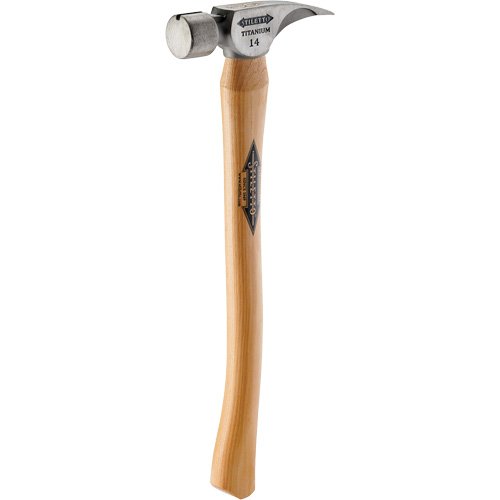 UAZ990 - Titanium Smooth Face Hammer with Curved Hickory Handle