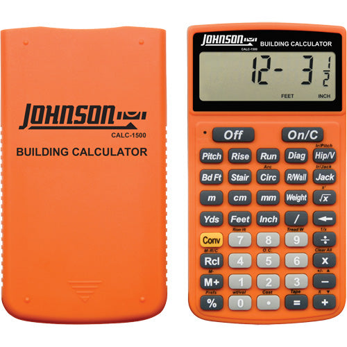 UBA639 - High-Visibility Orange Building Calculator with Rugged Case