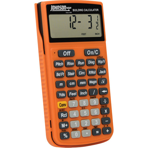 UBA639 - High-Visibility Orange Building Calculator with Rugged Case