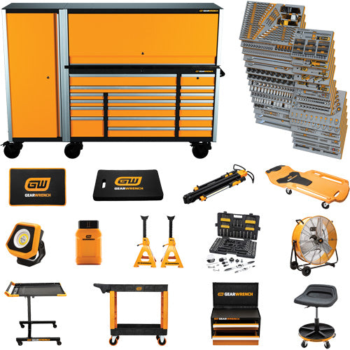 UBA703 - MEGAMOD Mechanics Tool Set in Premium Modular Foam Trays with Tool Storage & Shop Equipment