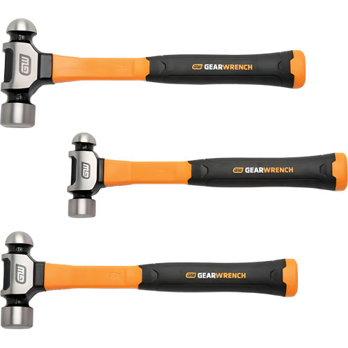 UBA725 - Ball Pein Hammers with Fiberglass Handles Set