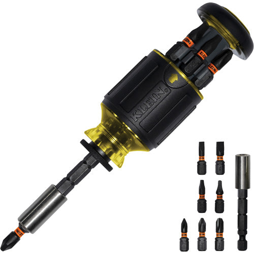UBA821 - 8-in-1 Multi-Bit Adjustable Length Stubby Screwdriver