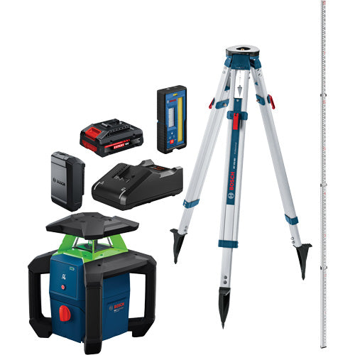 UBA988 - 18 V Green-Beam Horizontal Rotary Laser Kit with Carrying Case