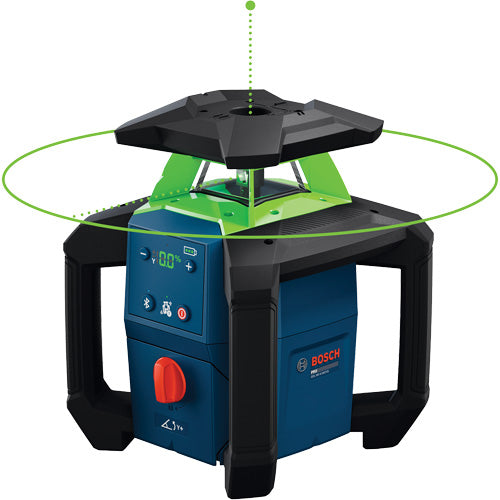UBA989 - 18V Green-Beam Horizontal/Vertical Rotary Laser Kit with Carrying Case