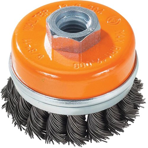 UE895-Knot-Twisted Wire Cup Brush with Ring