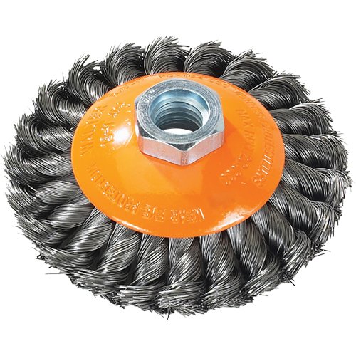 UE903-Saucer Cup Brush With Knot-Twisted Wires