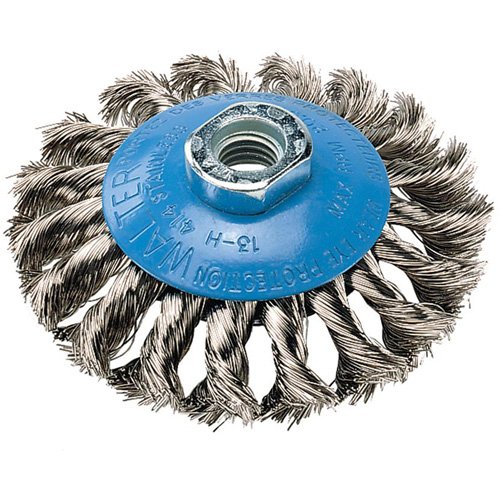 UE912-Knot-Twisted Saucer Cup Wire Wheel