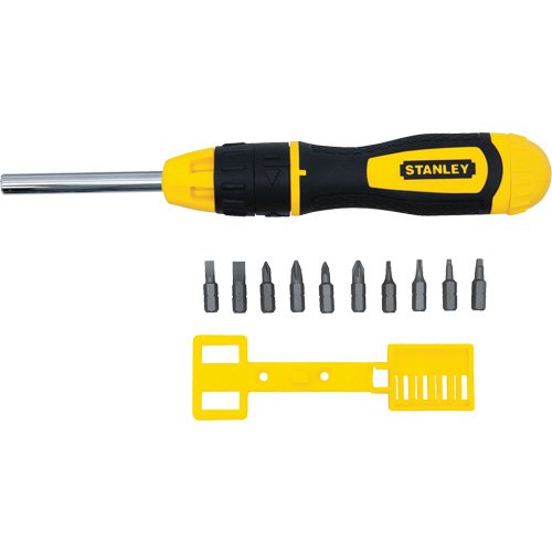 VE829 - Multi-Bit Ratchet Screwdriver with 10 Bits