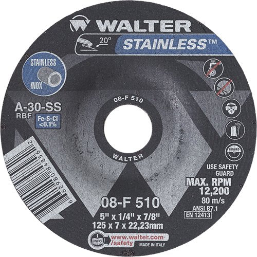 VV110-Stainless Steel Depressed Centre Grinding Wheels