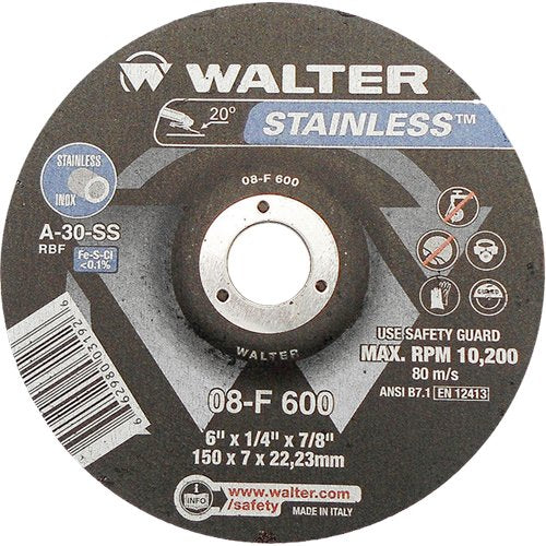 VV111-Stainless Steel Depressed Centre Grinding Wheels