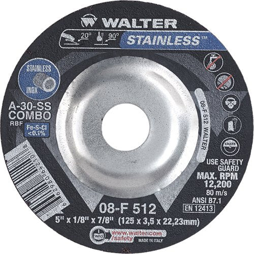 VV116-Depressed Centre Grinding Wheels - Stainless Type 27