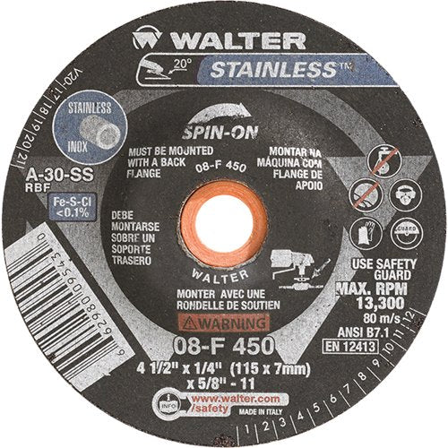 VV405-Depressed Centre Grinding Wheels - Stainless Type 27