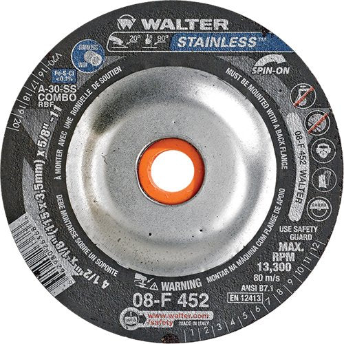 VV407-Depressed Centre Grinding Wheels - Stainless Type 27