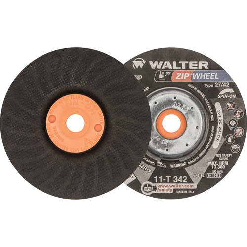 VV467-Spin-On Zipcut™ Right Angle Grinder Reinforced Cut-Off Wheels