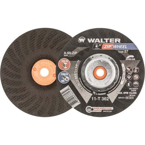 VV469-Spin-On Zipcut™ Right Angle Grinder Reinforced Cut-Off Wheels