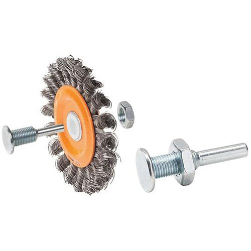 VV774-Reversible Mounted Knot-Twisted Wire Wheel
