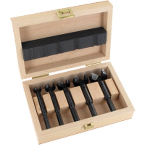 WK609-Bormax Forstner Bit Kits in a Wooden Box