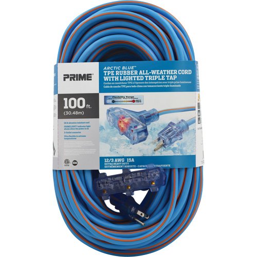 XB904-Arctic Blue™ TPE-Rubber Extension Cord